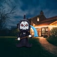 thumbnail image 3 of Halloween Black Inflatable Sickle, Funny Inflatable Sickle Decoration Prop(EU Plug), 3 of 4