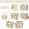 thumbnail image 2 of Wood Wedding Storage Box Mr & Mrs Flower Box for Wedding Party Gathering (One Key, 12 Rubber Rings, Small Size), 2 of 8