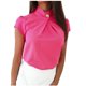 thumbnail image 1 of Moda mujer verano Casual manga corta cuello redondo Pullove blusa sólida camiseta Wmkox8yi  bvn1598, 1 of 9