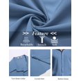 thumbnail image 5 of COOFANDY Mens Casual Shirts Short Sleeve Untucked Casual Dress Shirts, 5 of 6