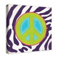 thumbnail image 2 of Creative Products Peace Sign Zebra Print 24x24 Canvas Wall Art, 2 of 5