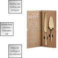 thumbnail image 4 of Creative Brands Faithworks-Stainless Steel Wedding Cake Serving Set, 2-Piece, Champagne Gold, 4 of 6