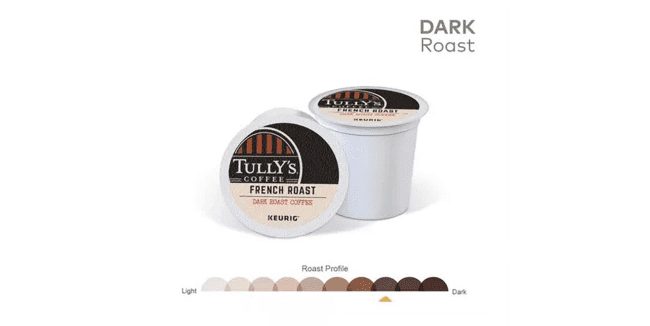 Tullys Coffee Dark Roast, French Roast, 12 ct K, Cups for Keurig Brewers