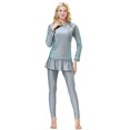 thumbnail image 2 of brillar Traje de baño para mujer musulmana Traje de baño acolchado Traje de baño Burkini islámico, 2 of 5