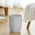 thumbnail image 7 of AuroraX Wastebasket Rectangle 3 Gallon Beige Solid Trash Can Minimalist Easy-To-Clean Plastic Trash Bin for Dormitory Livingroom Office, 7 of 7