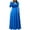 Sky Blue, variant on Cmfcve Dance Long Dresses for Woman Round Neck Long Sleeve Evening Gown Dress Elastic Waist Vacation Boho Dress Concert Outfit for Weeked