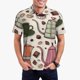 thumbnail image 1 of Fotbe Vintage Coffee Camiseta Polo de Golf para Hombre con Estampado – Camisa Deportiva Transpirable con Cuello Abotonado-X-Large, 1 of 6