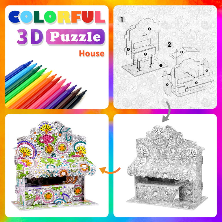 Dream Fun Gifts for 8 9 10 11 12 Year Old Girls Kids, 3D Puzzle