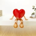 thumbnail image 2 of Decoración Del Día de San Valentín en Forma de Corazón 3D Impreso Peluche Juguete de Escritorio para Relajar Accesorios de Amor, Accesorios en Forma de Corazón de Pierna Larga, Impresión 3D Del Día De, 2 of 5