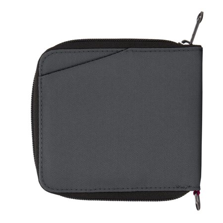 防犯用 PacSafe スキミング防止 パックセーフ 財布 スリム ウォレット 二つ折 RFIDセーフ アラウンドウォレット 海外旅行 12970383(ei0a271)