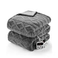 thumbnail image 2 of Heated Throw Blanket - Thick Tufted Sherpa Electric Blanket Throw with 10 Heating Levels and 10 Time Settings, Machine Washable Fast Heating Blanket Throw Christmas Birthday Gifts, 2 of 9