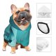 thumbnail image 3 of Fotbe a Teal Ribbonin Sudadera con Estampado para Perros Pequeños – Suéter con Capucha para Mascotas, Tela Suave de Forro Polar con Bolsillo-Large, 3 of 7
