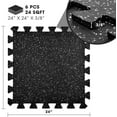 thumbnail image 6 of Yes4All 3/8 inch Thick Interlocking Rubber Floor Tiles, 6 Tiles, 24Sqft, Grey Dot, 6 of 8