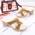 thumbnail image 4 of Sandalias de nuevo estilo, zapatos de tacón alto de tacón grueso para mujer, sandalias y zapatillas para mujer Wmkox8yii hj789, 4 of 5