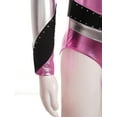 thumbnail image 6 of Aislor Girls Long Sleeve Shiny Ballet Dance Leotard Gymnastics Athletic Bodysuit Jumpsuit Dancewear Pink 12, 6 of 7