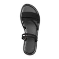 thumbnail image 2 of Fiaer Women's Gladiator Flat Sandals Summer Comfort Round Open Toe on Strap Thong Beach Shoes Black 8, 2 of 9