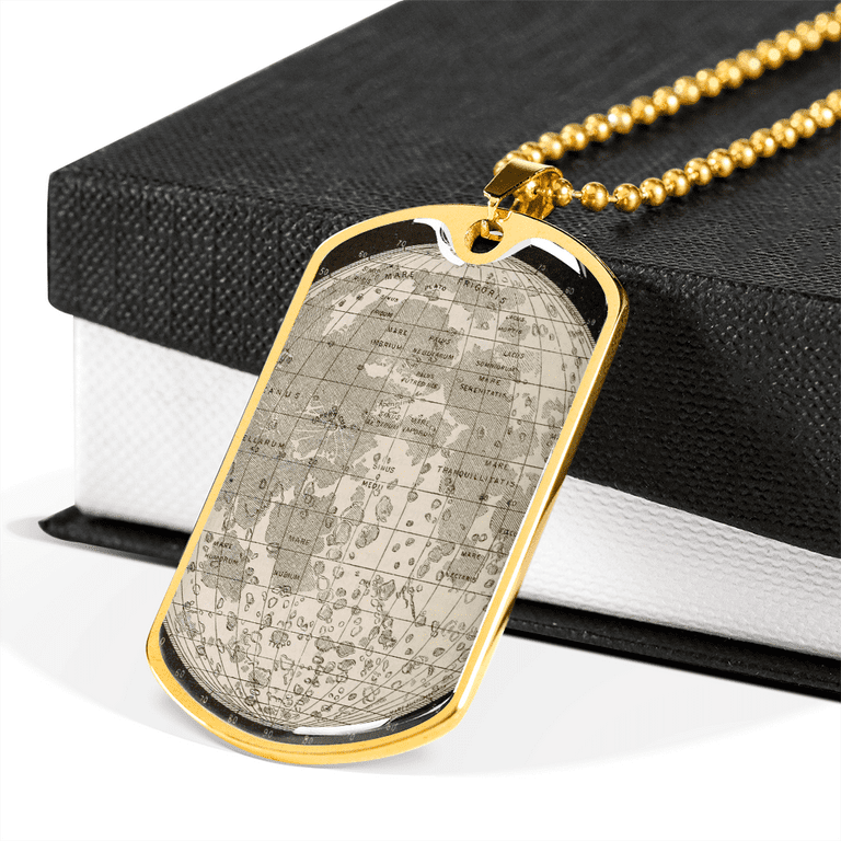 Men's Personalized Military Dog Tag Pendant Necklace Stainless Steel