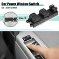 thumbnail image 2 of Interruptor de ventana eléctrica del lado del conductor delantero izquierdo apto para Nissan Versa 2009-2018 No.25401-ZW80A - Paquete de 1 negro, 2 of 7