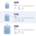thumbnail image 3 of Compression Packing Cubes for Travel Women - Travel Bags Luggage Organizers Travel Essentials Compression Cubes for Travel Carry on Suitcases,Blue Purple Gradient, 3 of 9