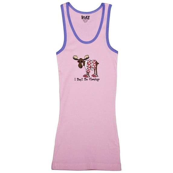 Moose Dont Do Mornings Juniors Tank Top - X-Large