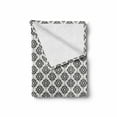 thumbnail image 2 of Tribal Soft Flannel Fleece Throw Blanket, Grunge Monochrome Motifs with Cultural Origins Indigenous Abstract, Cozy Plush for Indoor and Outdoor Use, 50" x 60", Black White, by Ambesonne, 2 of 6