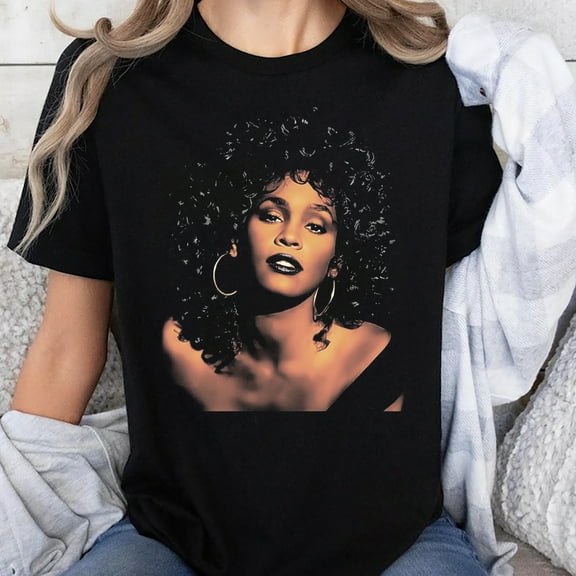 Whitney Houston Vintage Retro Graphic Tee Unisex Streetwear 90s Music Legend Tee