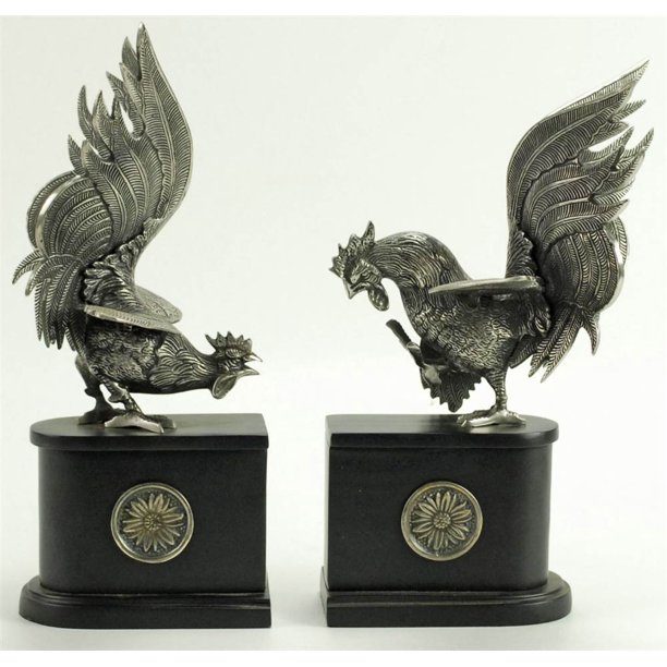 fighting rooster figurine