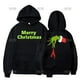 thumbnail image 4 of Sudadera con capucha divertida de Navidad con dedos de Grinch para mujer, Sudadera con capucha con estampado de dibujos animados, cuello redondo clásico, diseño suelto, regalo para mantener el calor, 4 of 4