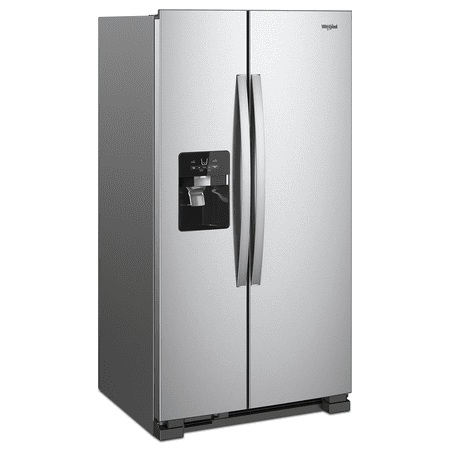 Whirlpool - 24.6 Cu. Ft. Side-by-Side Refrigerator - Stainless Steel