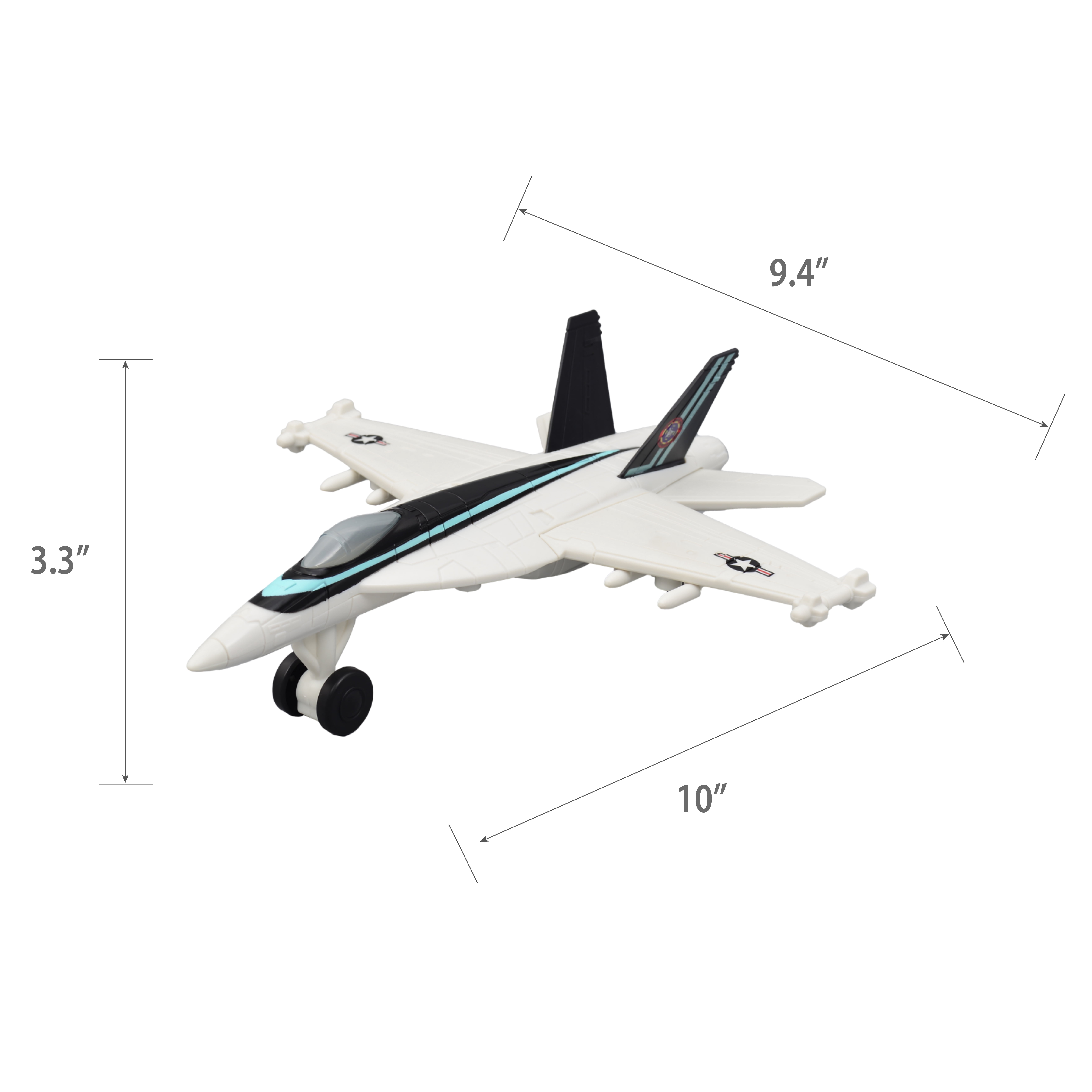 Legend Toys TOP GUN F/A-18 10" Motion Sensor Lights and Sounds Plane