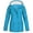 Light Blue, variant on LEAVINGSUO Womens Coats Plus Size Clearance Women Solid Rain Jacket Outdoor Plus Size Hooded Raincoat Windproof White XXL