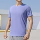 thumbnail image 1 of pstuiky Camisas de vestir de manga corta para hombre, Blusa deportiva informal de color liso con cuello redondo y manga corta elástica para hombre camisas casuales para hombre xxl, 1 of 6