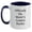 White/Navy, variant on Funny Gifts from Friends for World's Coolest Roofer Two Tone Coffee Mug Black and White