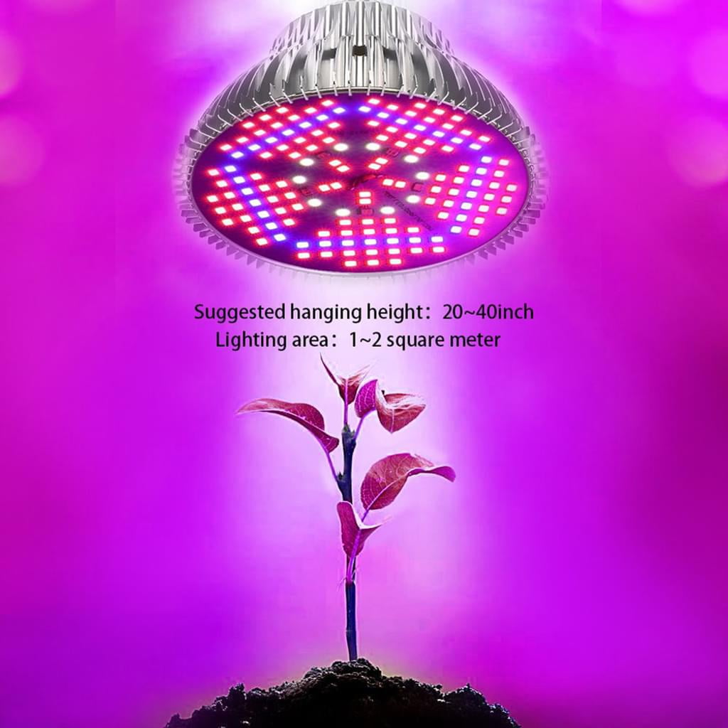 100W E27 LED Pflanzenlampe Wachstumslampe Grow Light IR UV Vollspektrum Blumen 