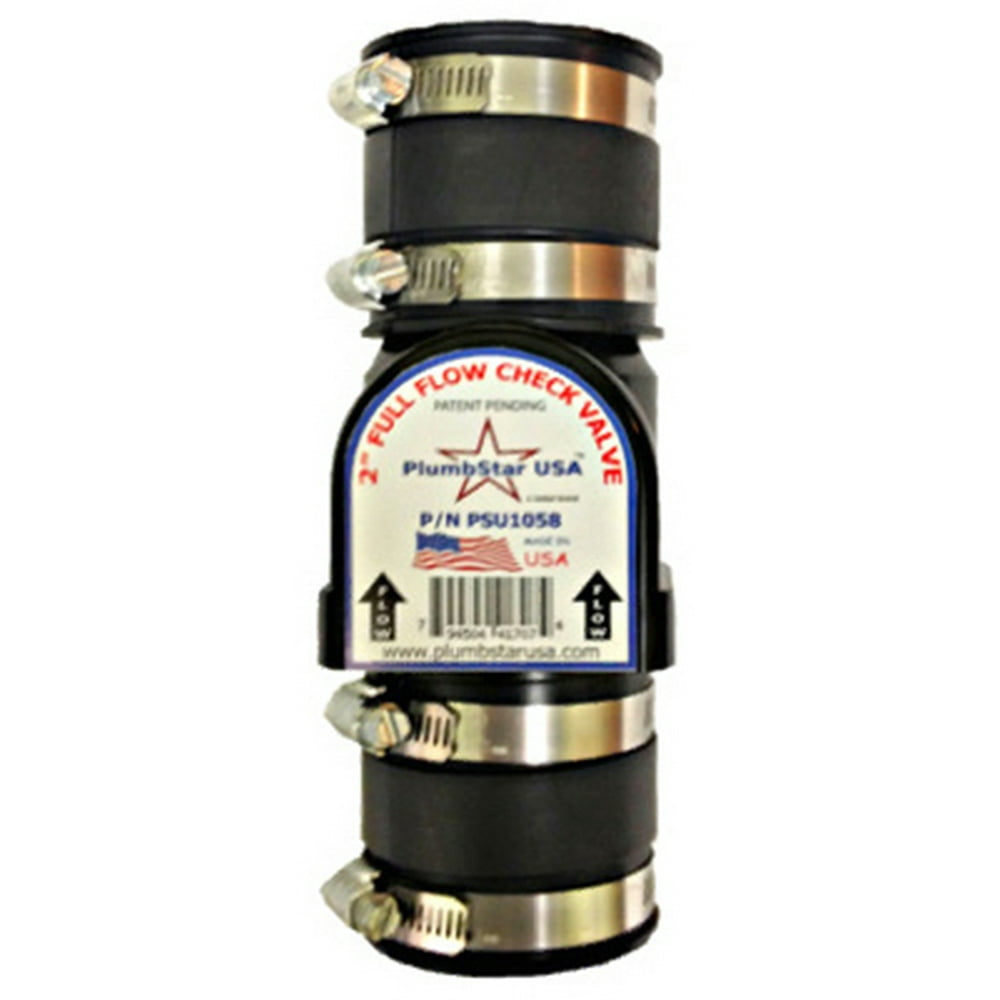 PlumbStar PSU1058 Full-Flow Sewage Check Valve, 2" - Walmart.com