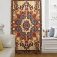 thumbnail image 6 of Bohemian Flower Sheer Curtains 54 Inches Long, Boho Tribal Colorful Distressed Printed Light Filering Curtains, Breathable Simi Curtain Privacy Drapes for Kitchen Bathroom Small Window Treatment, 6 of 9