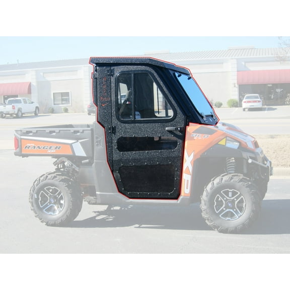 All Steel Complete Cab Enclosure w/Door for Polaris 15-21 Ranger ETX 500 Midsize