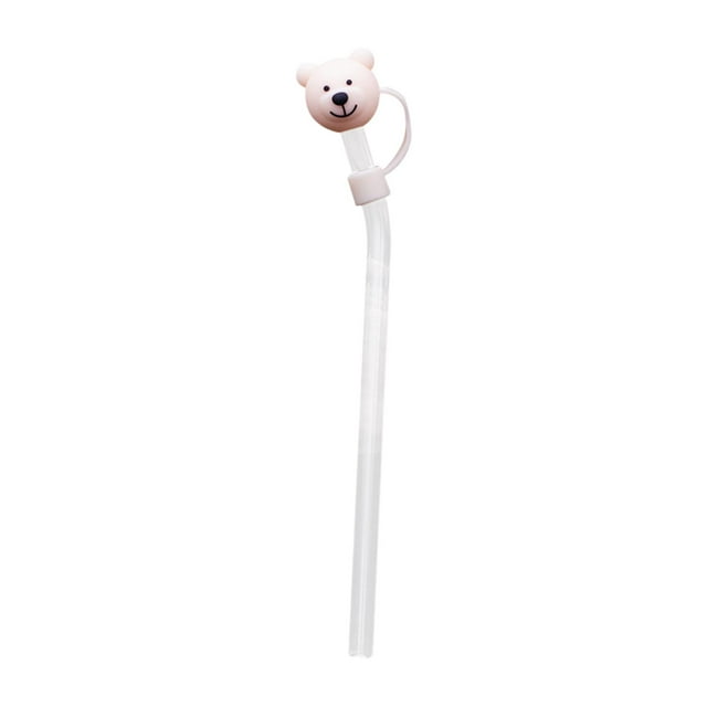 Couvercles de Paille Accessoires de Gobelet et Bouteille Portable Ours Mignon