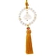 thumbnail image 4 of Espejo retrovisor decorativo de cristal con borla para coche Amarillo terroso, 4 of 9