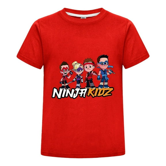 Ninja Kidz Inspired T-Shirt for Children – Colorful Ninja Print Tee – Perfect for School, Playdates, and Birthday Gifts