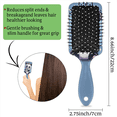 thumbnail image 4 of Qzjjjmy Detangling Hair Brush Air Cushion Massage Hair Combs Detangler Hair Brush for Women Girls Hair Types, 4 of 7