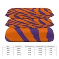 thumbnail image 2 of 3 Pcs Soft Bedding Set, Includes 1 Duvet Cover with Zipper And 2 Pillow Shams,Purple And Orange Tailgate Swag Claw Marks Full(79"×90"), 2 of 8