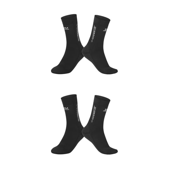 Sonducket Calcetines de neopreno de 3MM para bucear, suministros de esnórquel para nadar, a prueba de frío, para hombres y mujeres, zapatos de 【METRO】 2piezas