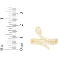 thumbnail image 5 of Floreo 10k Yellow Gold 19mm Coiled Serpent Snake CZ Ring, Sizes 4 - 11, 5 of 5