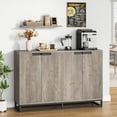 thumbnail image 6 of 55" Buffet Sideboard Cabinet with 4 Doors & Adjustable Shelves, Modern Wood Credenza for Multiple Rooms, 6 of 6