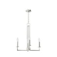 thumbnail image 2 of Hunter - Bearden 4-light Brushed Nickel, Medium Size Pendant Light, Dimmable, Candle Shaped, for Bedrooms, Dining, Living Rooms - 19625, 2 of 7