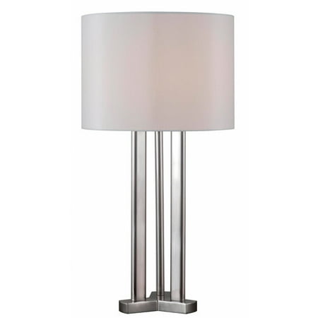 Kenroy Home Triplet Table Lamp, Brushed Steel