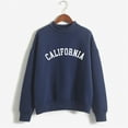 thumbnail image 4 of Bibifish Womens Sweatshirts Letter Printed Crewneck Long Sleeve Pullover Tops Casual Lightweight Spring Fall Relaxed Fit Sweatshirts, 4 of 4