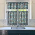 thumbnail image 3 of Kitchen Curtains 36 Inch Short - 3 Panel Set, Cute Horse Pony Print, Rod Pocket Window Curtain, 100% Polyester for Farmhouse, Retro Rural Kitchen, Easy Wash, 3 of 6