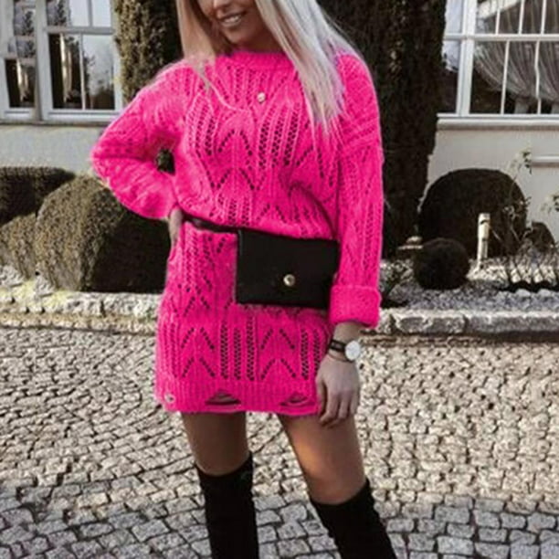 CAICJ98 Plus Size Sweaters For Women Womens Color Block Striped Draped  Kimono Cardigan Long Sleeve Open Front Casual Knit Sweaters Coat Soft  Outwear Hot Pink,M - Walmart.com